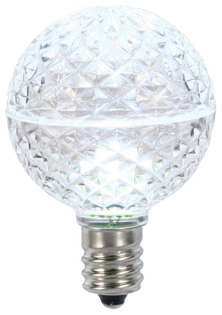 Vickerman Xled17G55-10 G50 Led Cool White Faceted Replacement Bulb