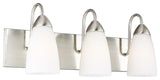 Seville 3-Light Wall/Bath, Brushed Nickel