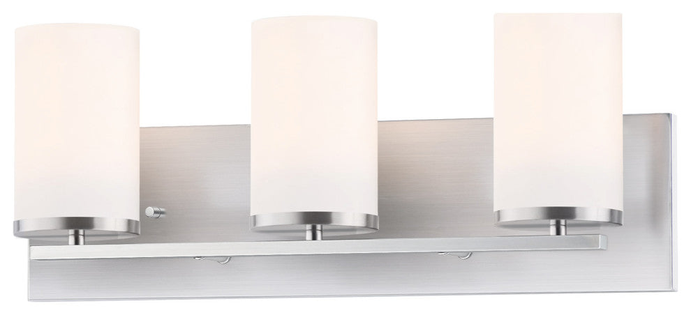 Maxim 10283SW Lateral 3 Light 20"W Bathroom Vanity Light - Satin Nickel