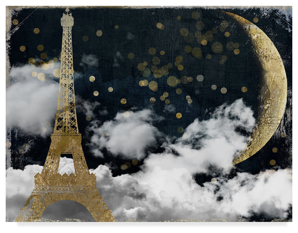 "Cloud Cities Paris" by Color Bakery, Canvas Art, 24"x18"