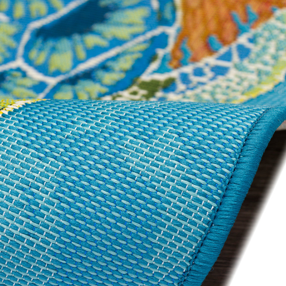 Esencia Seaturtle Garden Indoor/Outdoor Mat Ocean 2'5"x3'11"