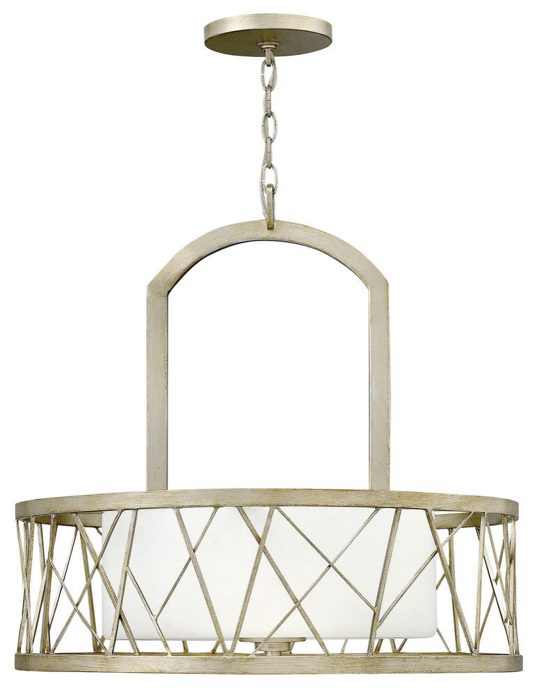 Hinkley Nest Chandelier Medium Drum, Silver Leaf*