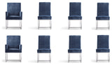 Element 8-Piece Dining Chairs, Blue