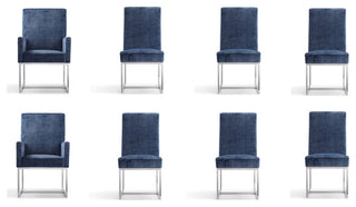 Element 8-Piece Dining Chairs, Blue