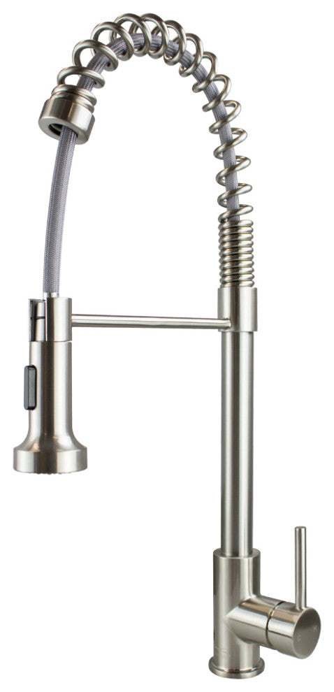 Transolid Cuisine Pro Pull-Out Kitchen Faucet, Luxe Stainless