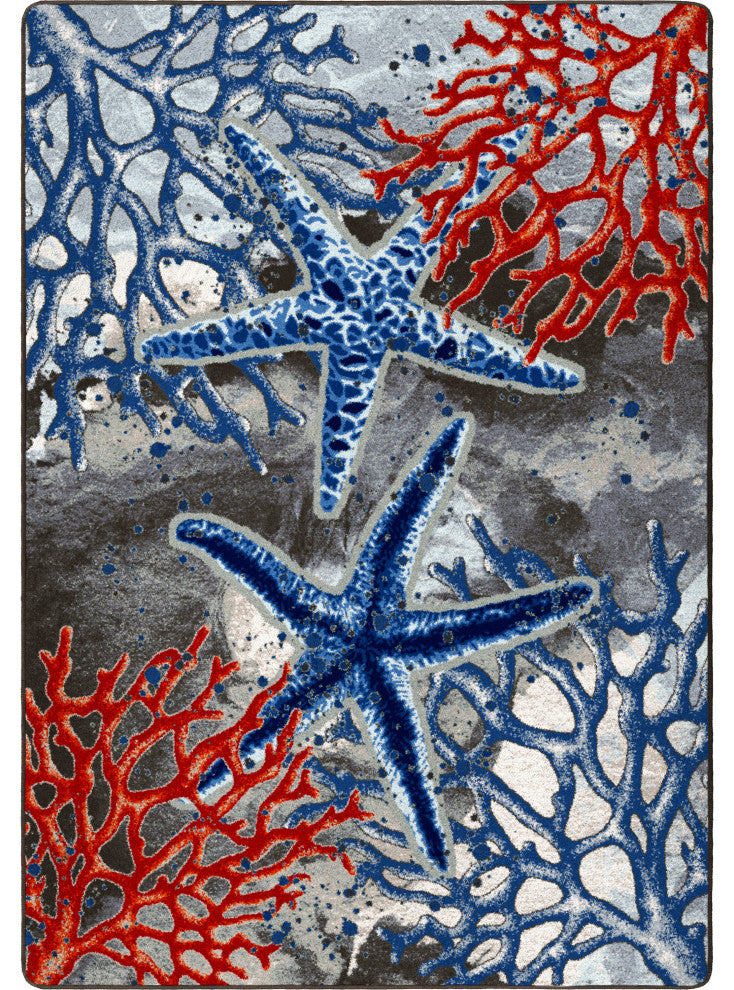 Current Treasures, Blue, 5'x8'