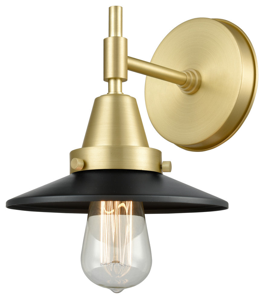 INNOVATIONS LIGHTING 447-1W-SB-M6-BK Caden Sconce