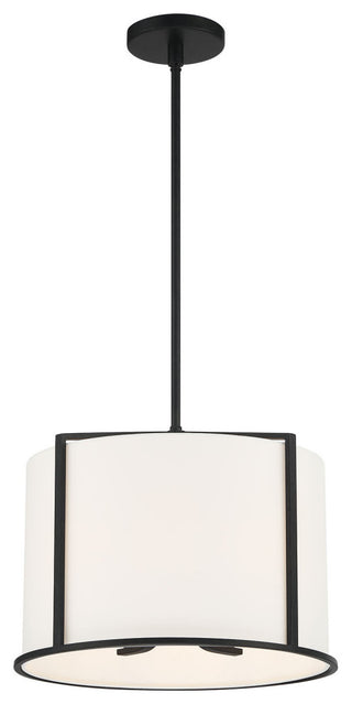 Carlyn Four Light Pendant in Black