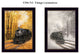 "Vintage Locomotives" Collection By Lori Deiter, Printed Wall Art, Black Frame