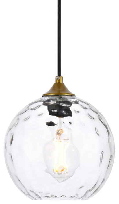 Constance 8" Brass Pendant