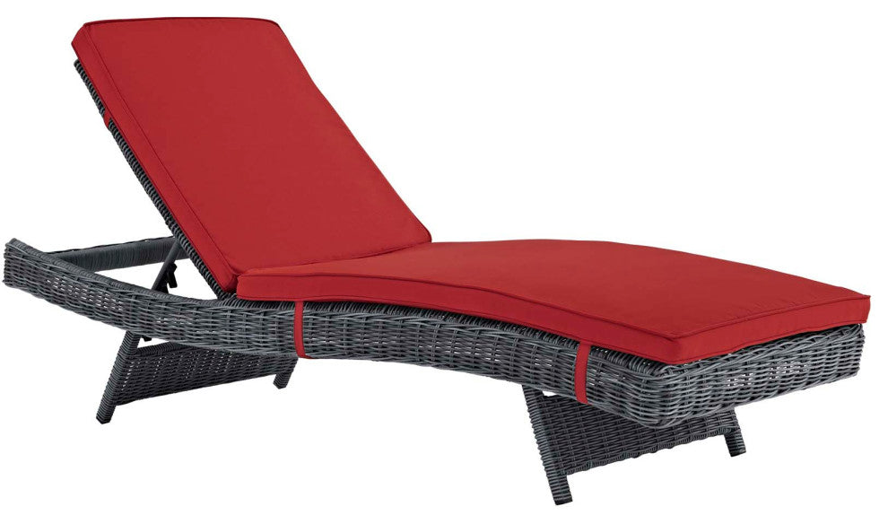 Summon Outdoor Patio Sunbrella Modern Chaise