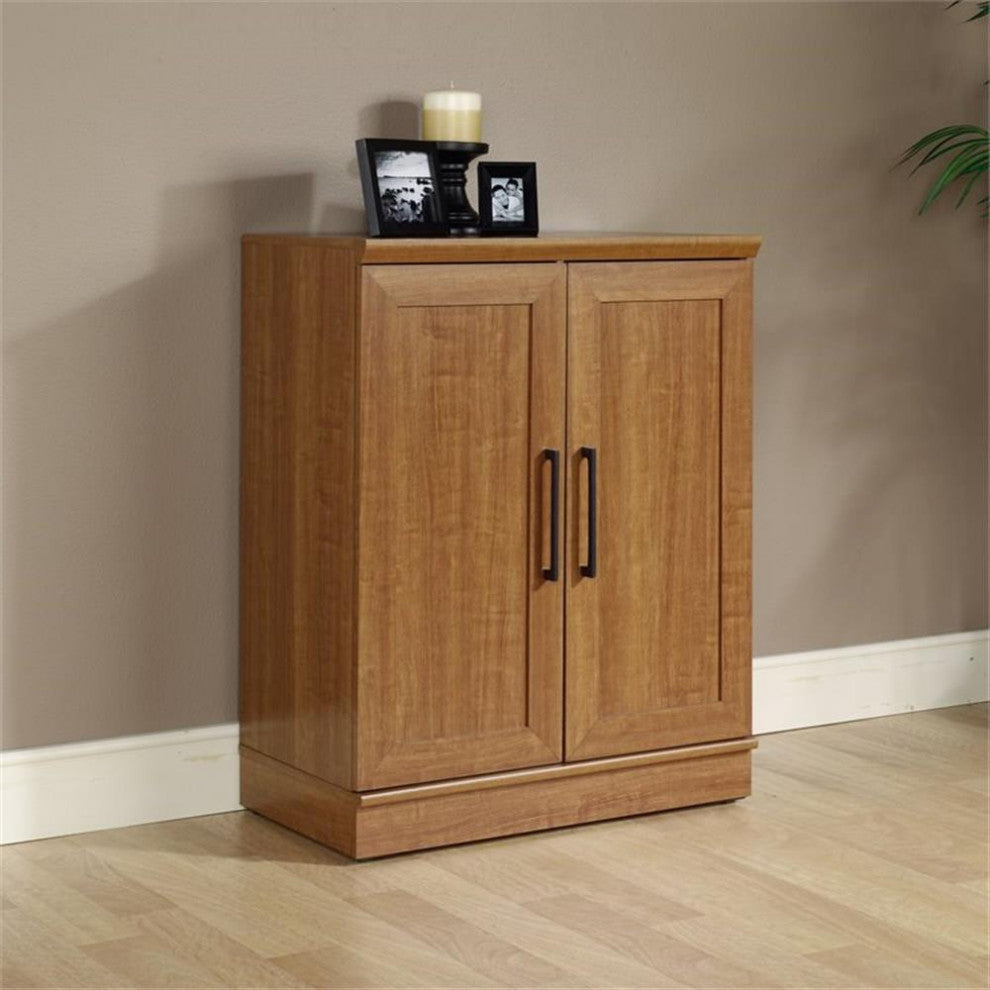 Sauder Homeplus Engineered Wood Base Cabinet in Sienna Oak Finish