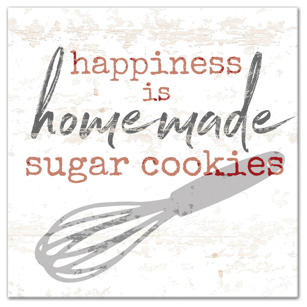 Happiness is Homemade 12x12 Canvas Wall Art