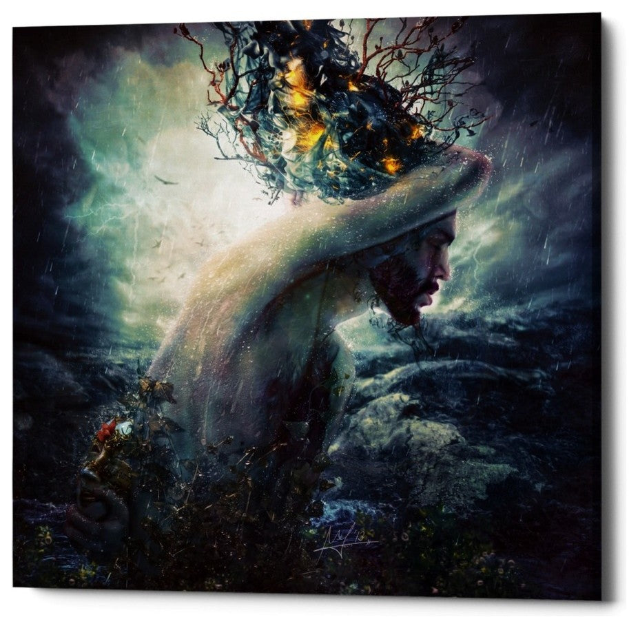 Cortesi Home "Charade" by Mario Sanchez Nevado, Giclee Canvas Wall Art, 37"x37"