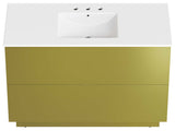 Quantum 48" Single Sink Bathroom Vanity - White Gold