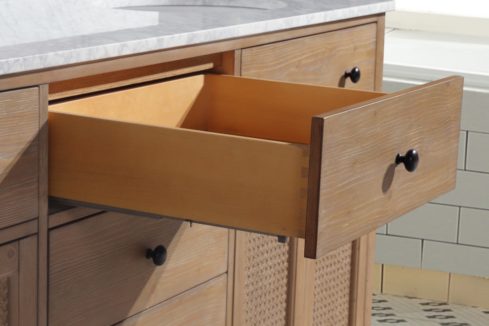 Ari Kitchen and Bath Annie 72" Double Bath Vanity Weathered Fir