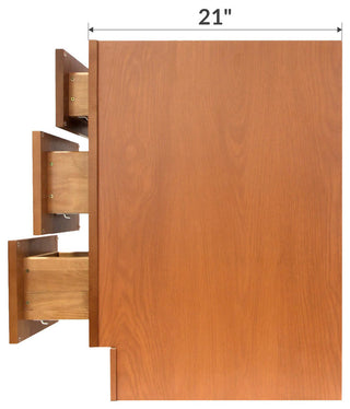 Newport Vanity Drawer Base Cabinet, 12"x21"x34.5"
