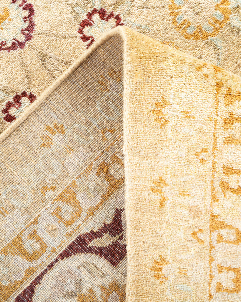 Mogul, One-of-a-Kind Hand-Knotted Area Rug Yellow, 6'1"x8'9"