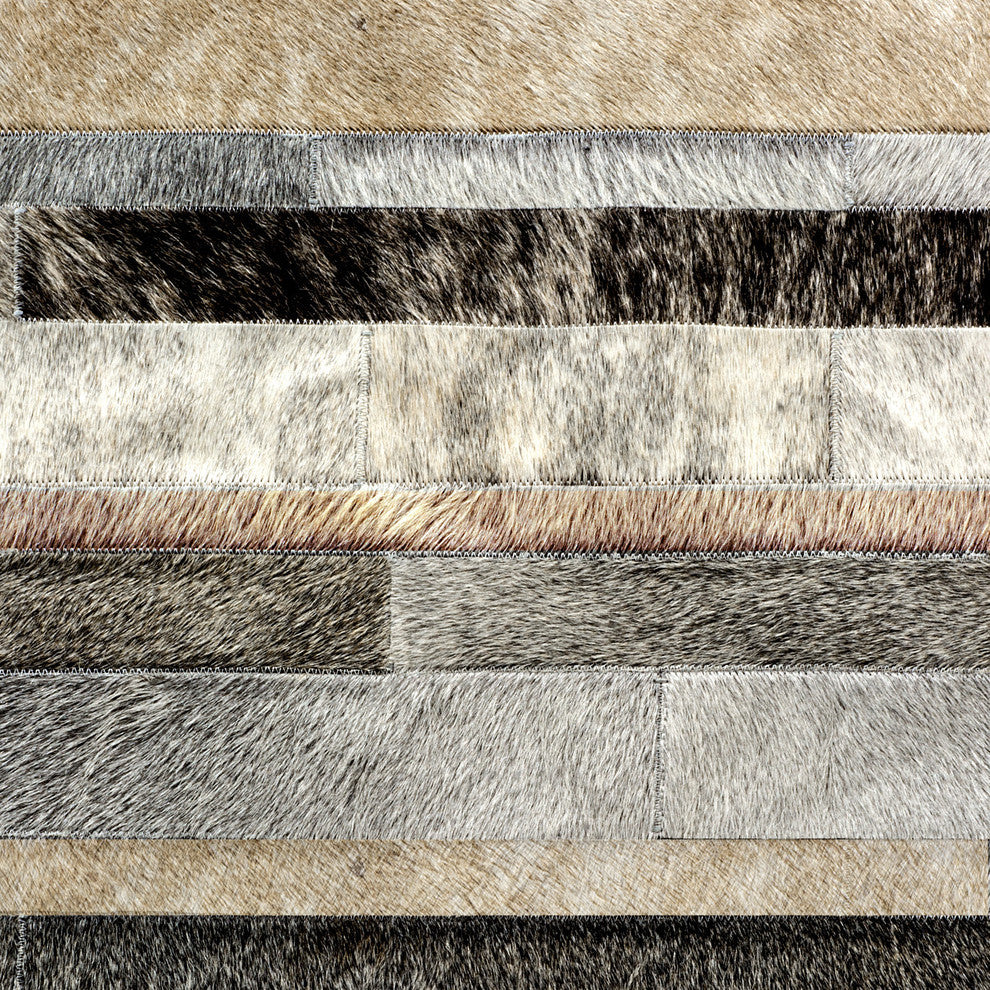 Cowhide Patchwork Rug, Kronos, Infuse, 12'x15'