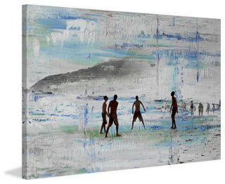 "Sand Games" Painting Print on Wrapped Canvas, 24"x16"