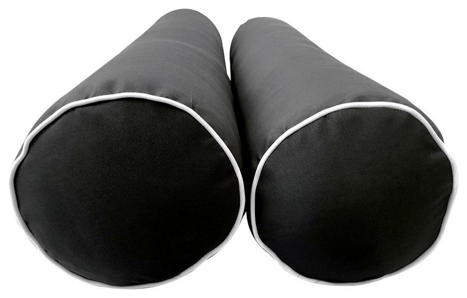Style5 Queen Contrast Pipe Outdoor Mattress Bolster SlipCover COMPLETE SET AD003