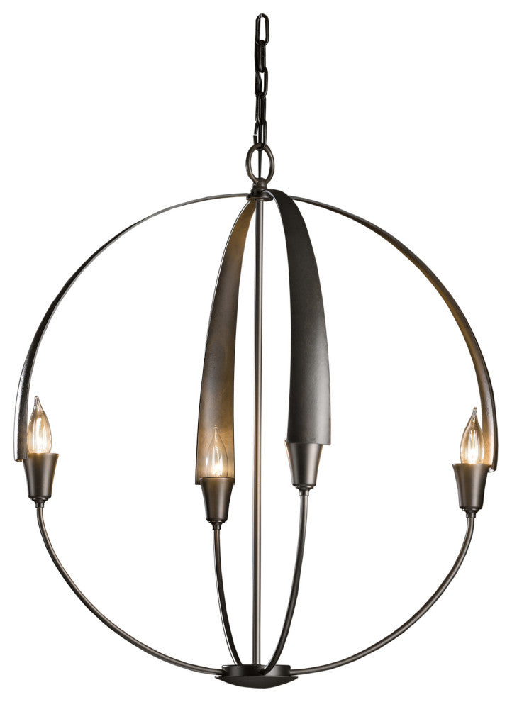 Cirque Large Chandelier, Dark Smoke Finish