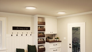 Outskirts LED Flush Mount, White Lustre