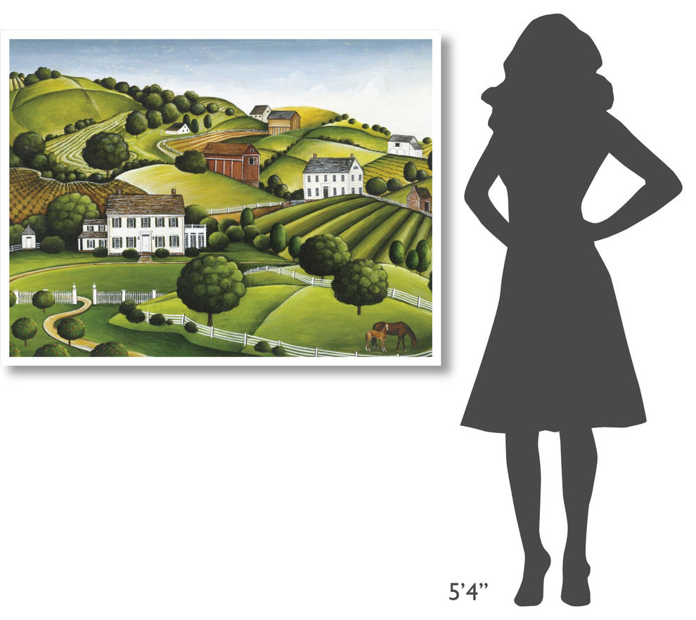 "Apple Valley" Digital Paper Print by David Carter Brown, 50"x38"