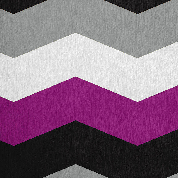Asexual Chevron Chenille Rug, Asexual Chevron, 5'x7'