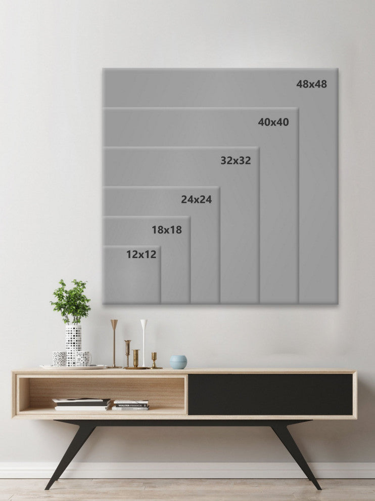 "Triangle Pots" Painting Print on Wrapped Canvas