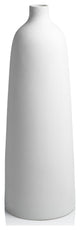 Biya 31.5' Tall All White Earthenware Vase