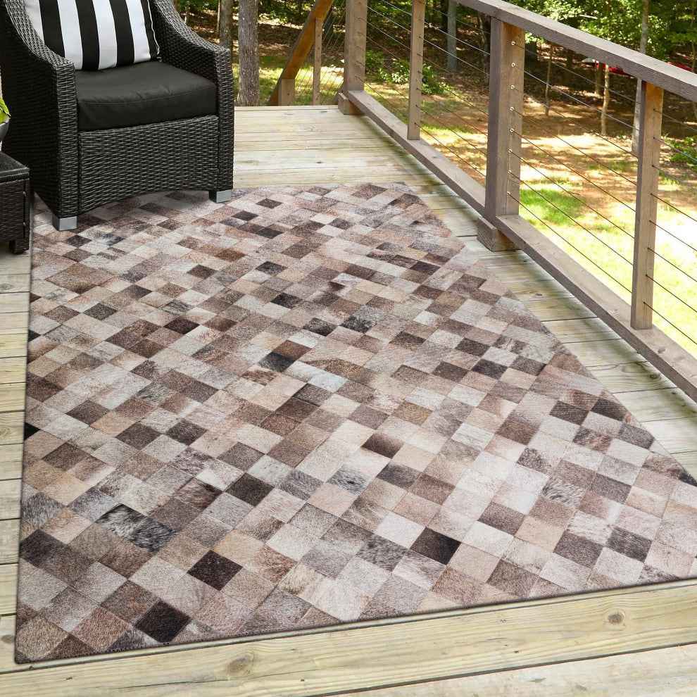 Indoor/Outdoor Stetson SS2 Flannel Machine Washable 3' x 5' Rug