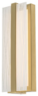 Gallery 14" LED Sconce, Satin Brass