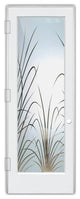 Interior Prehung Door or Interior Slab Door - Wispy Reeds - Primed - 24" x...