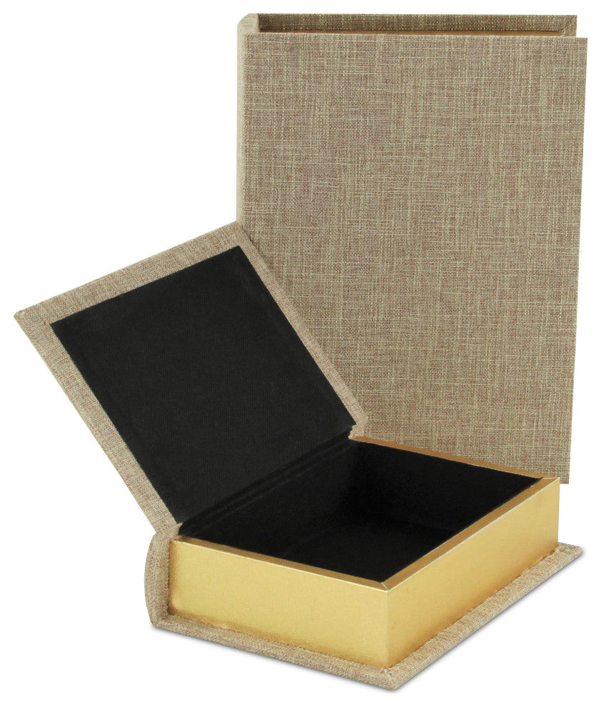 Canter Isle Beige Linen Book Box Set