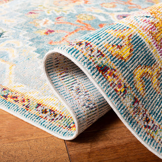 Safavieh Crystal CRS501K Rug, Orange/Teal, 8' X 8' Square