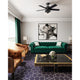 Hunter 44" Hardwick Matte Black Ceiling Fan With LED Light Kit and Remote