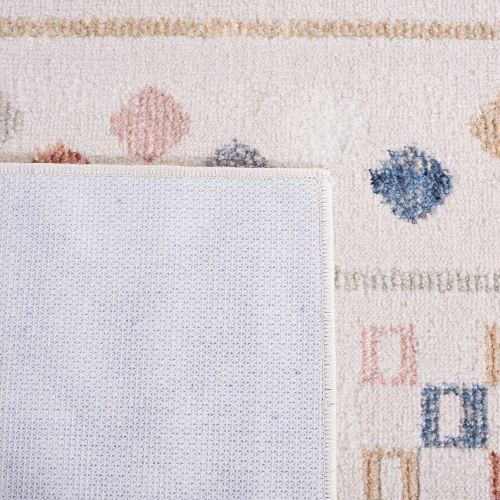 Safavieh Blair Machine-Washable Collection BLR226 Rug, Beige/Multi, 4'x6'