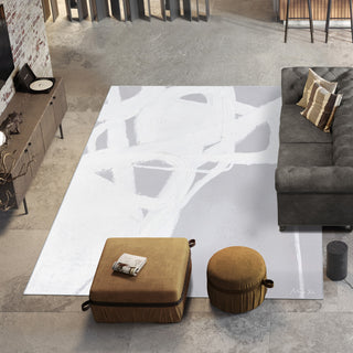 Dive In Abstract Art Area Rug, 7.5'x10.3'