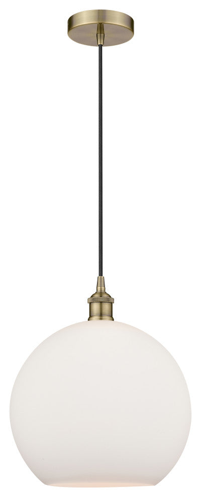 Innovations 616-1P-AB-G121-12 1-Light Mini Pendant, Antique Brass