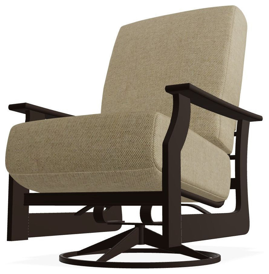 St. Catherine Deep Seat Outdoor Swivel Rocker, Blend Sand Pat/Kona