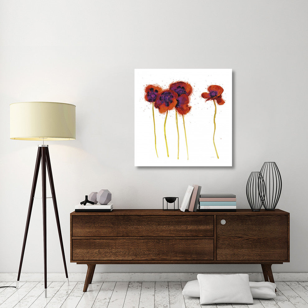 "Splash Garden II on White" Digital Paper Print by Shirley Novak, 38"x38"