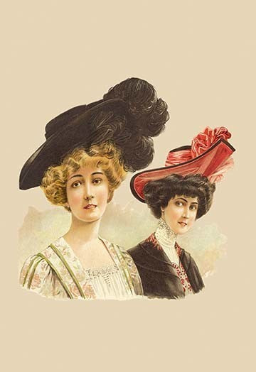 Two Ladies- Fine Art Giclee Print 24" x 36"