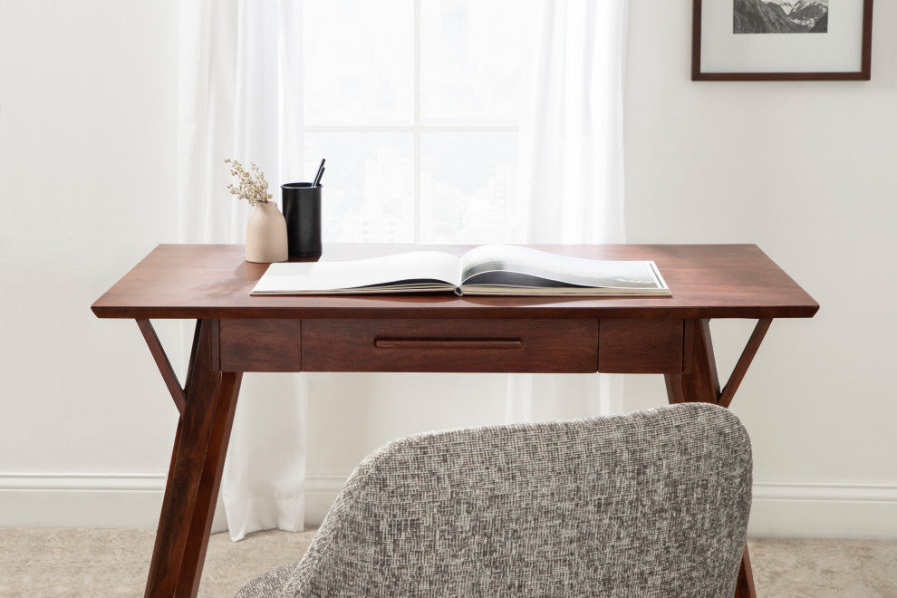 McCutcheon Wood Desk, Brown 42x22x30
