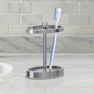 nu steel Chic Beaded Toothbrush Holder