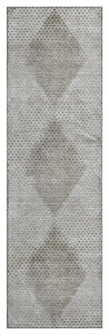 Premium Machine Washable Mayfield AMF539 Gray 2'3" x 7'6" Runner Rug