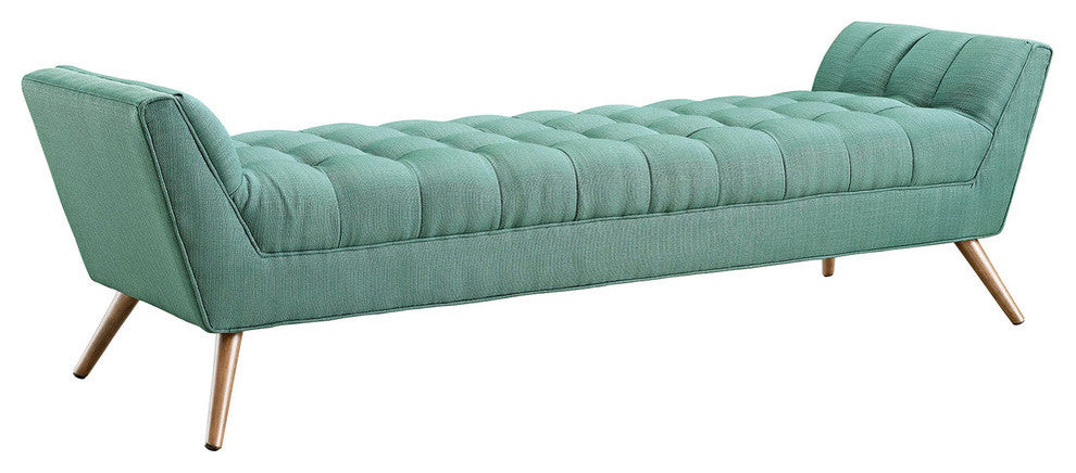 Response Upholstered Fabric Bench, Laguna