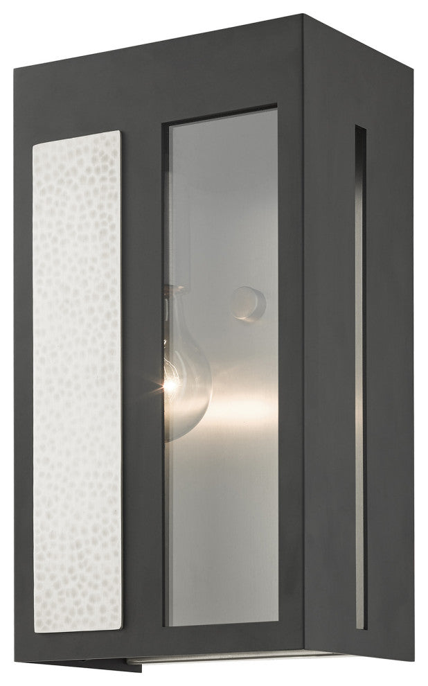 Black Contemporary, Nautical, Sophisticated Outdoor Wall Lantern