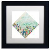 Lauren Moss 'Xuelian Feng' Art, Black Frame, White Matte, 11"x11"