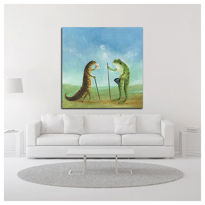 "The Incident at Seasalter Beach" by DD McInnes, Print on Canvas, 18"x18"